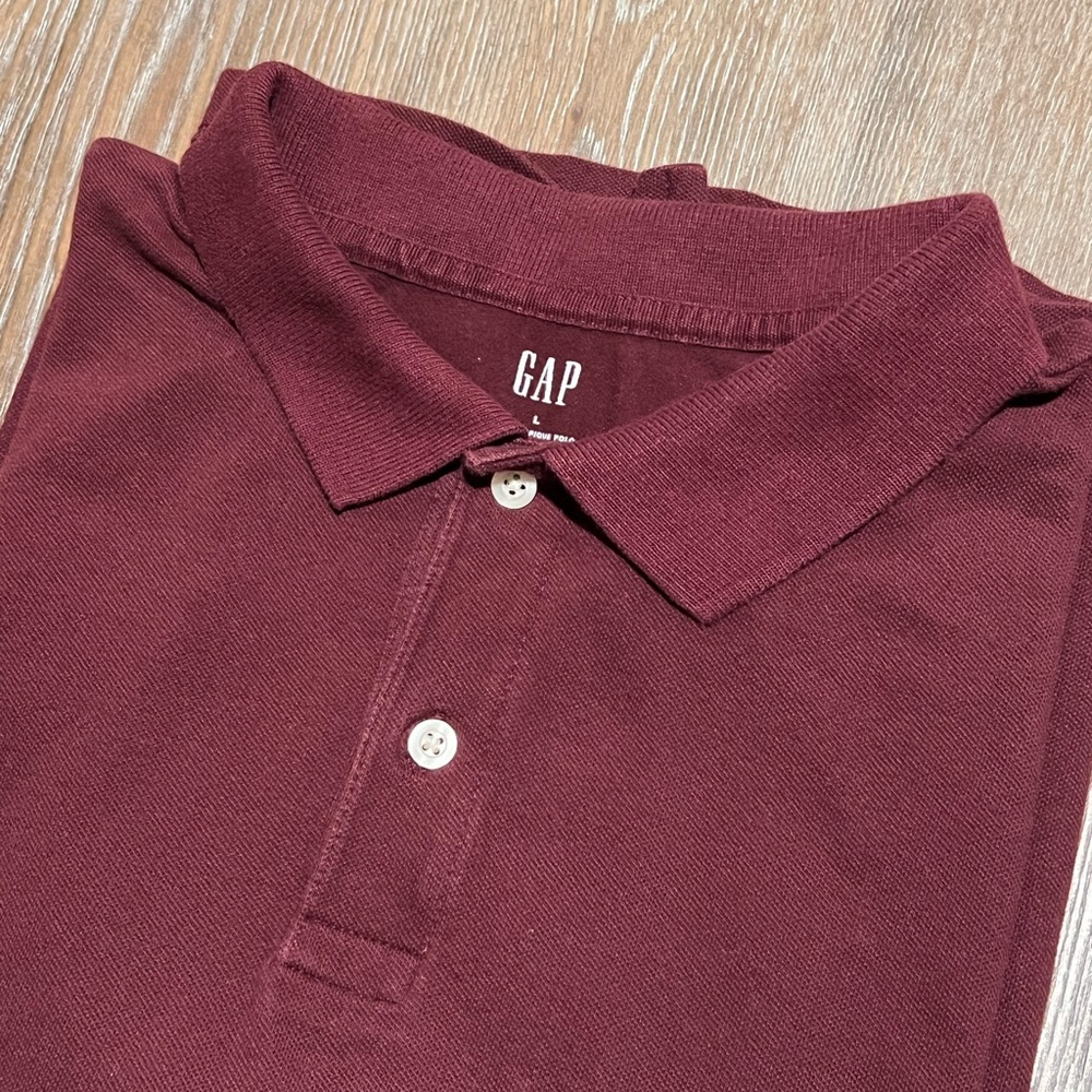 Gap Maroon Polo Shir